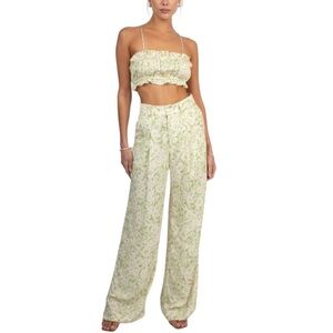 RESA Women’s Light Green Floral Sasha Trousers